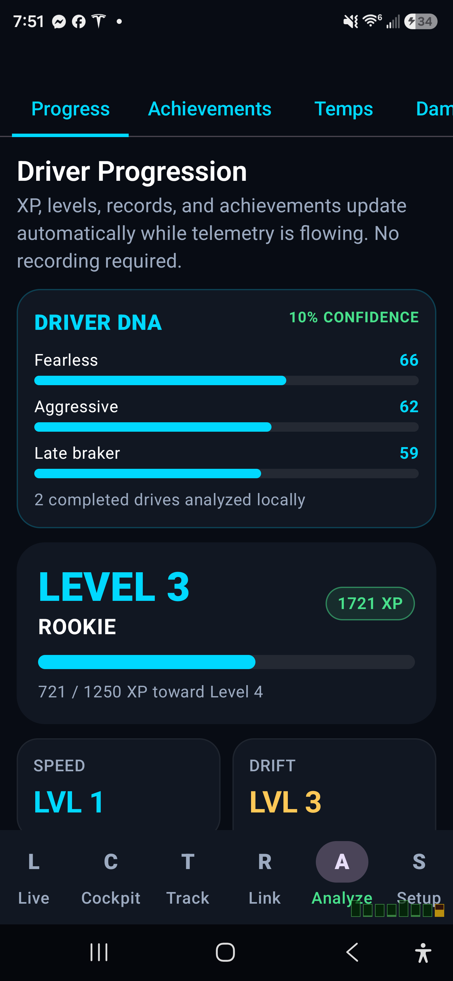 Driver DNA remains optional in DriveLab Telem 2.4.0